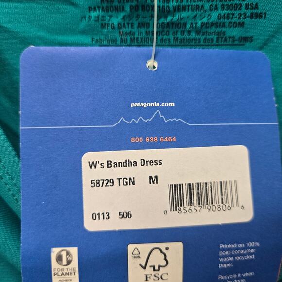 NEW Patagonia Bandha Dress Size Medium - Picture 5 of 6